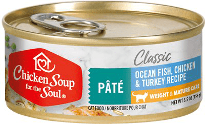 Chicken Soup For The Soul Classic Weight Mature Care Ocean Fish Chicken Turkey Pate Cat Food Review